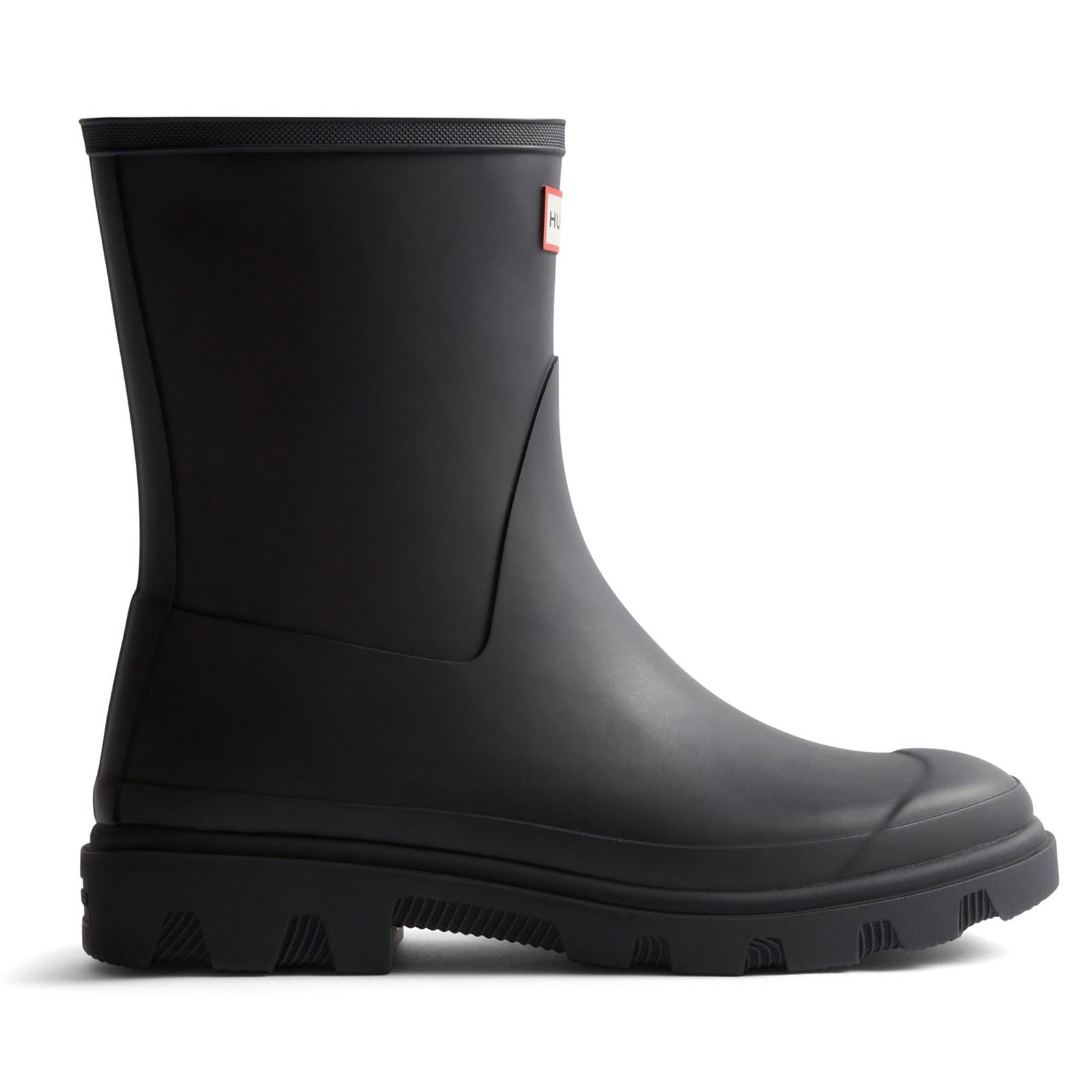Hunter Unisex Downpour Short Rubber Men's BLACK Wellington Boots