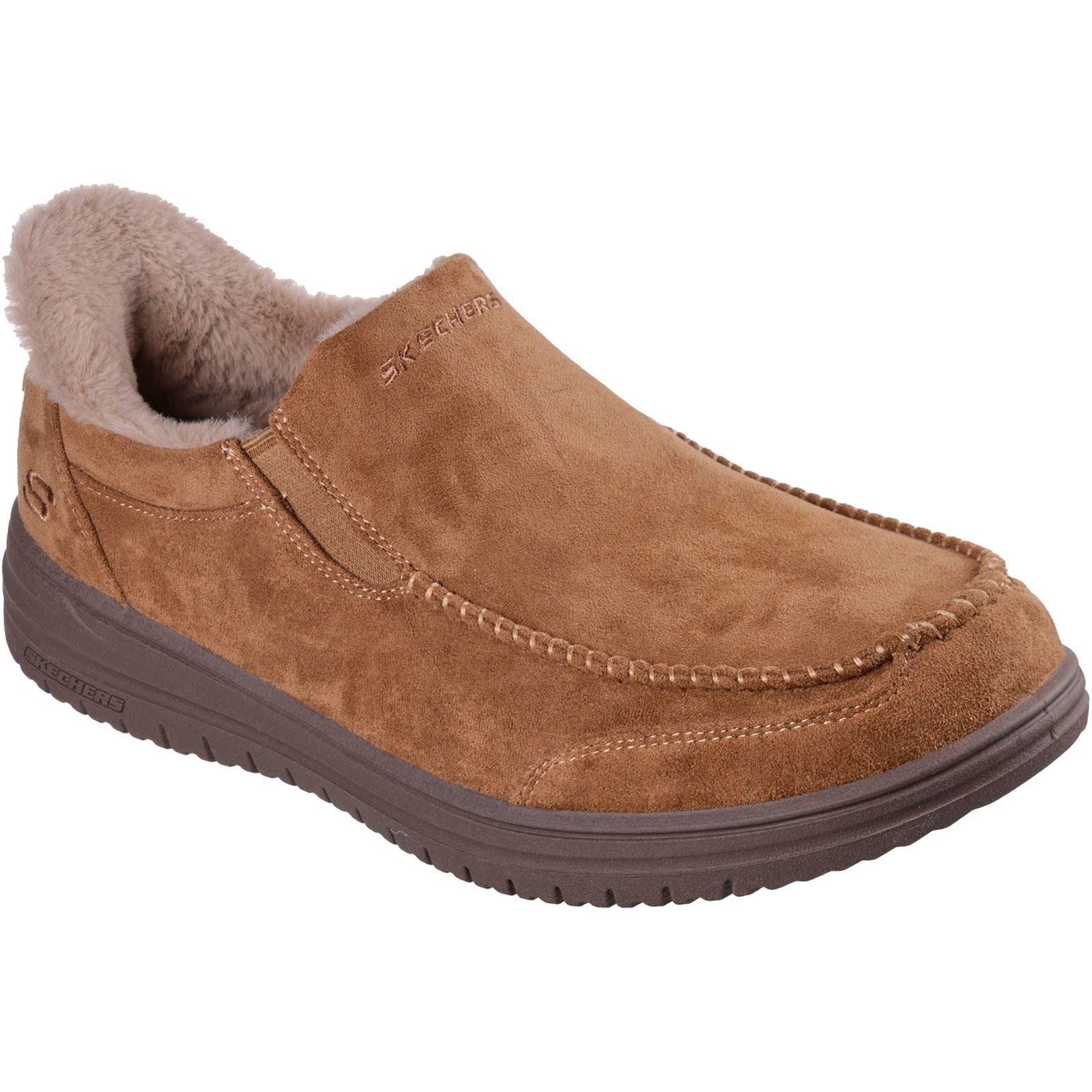 Skechers Murette Scofield Textile Men's Chestnut Slippers