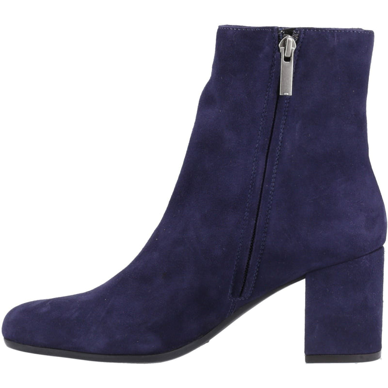 Hush Puppies Octavia Suede Women's Navy Heeled Ankle Boots