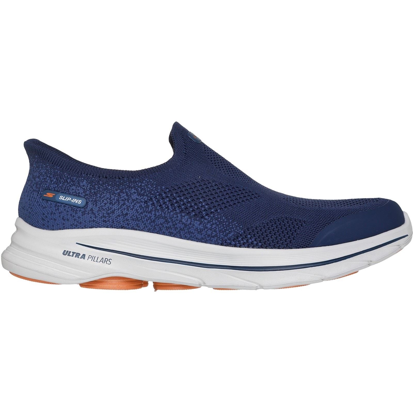 Skechers Go Walk 8 Pelayo Textile Men's Navy/Orange Trainers