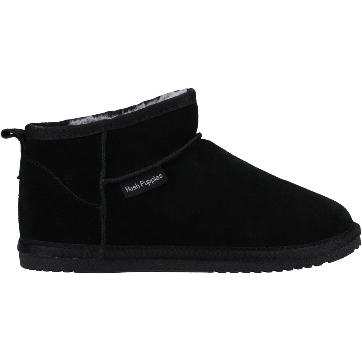 Hush Puppies Ashanti Suede Women's Black Slippers