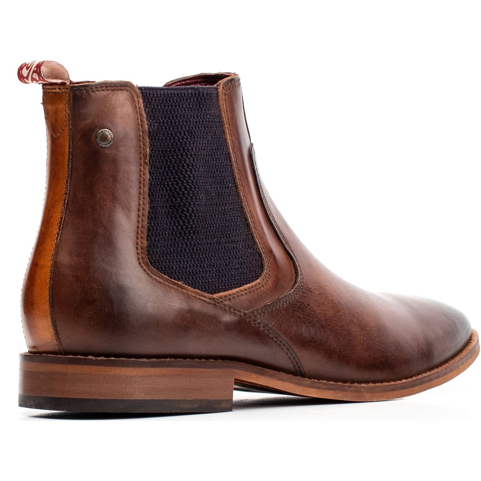 Base London Scout Leather Men's Burnt Brown Boots