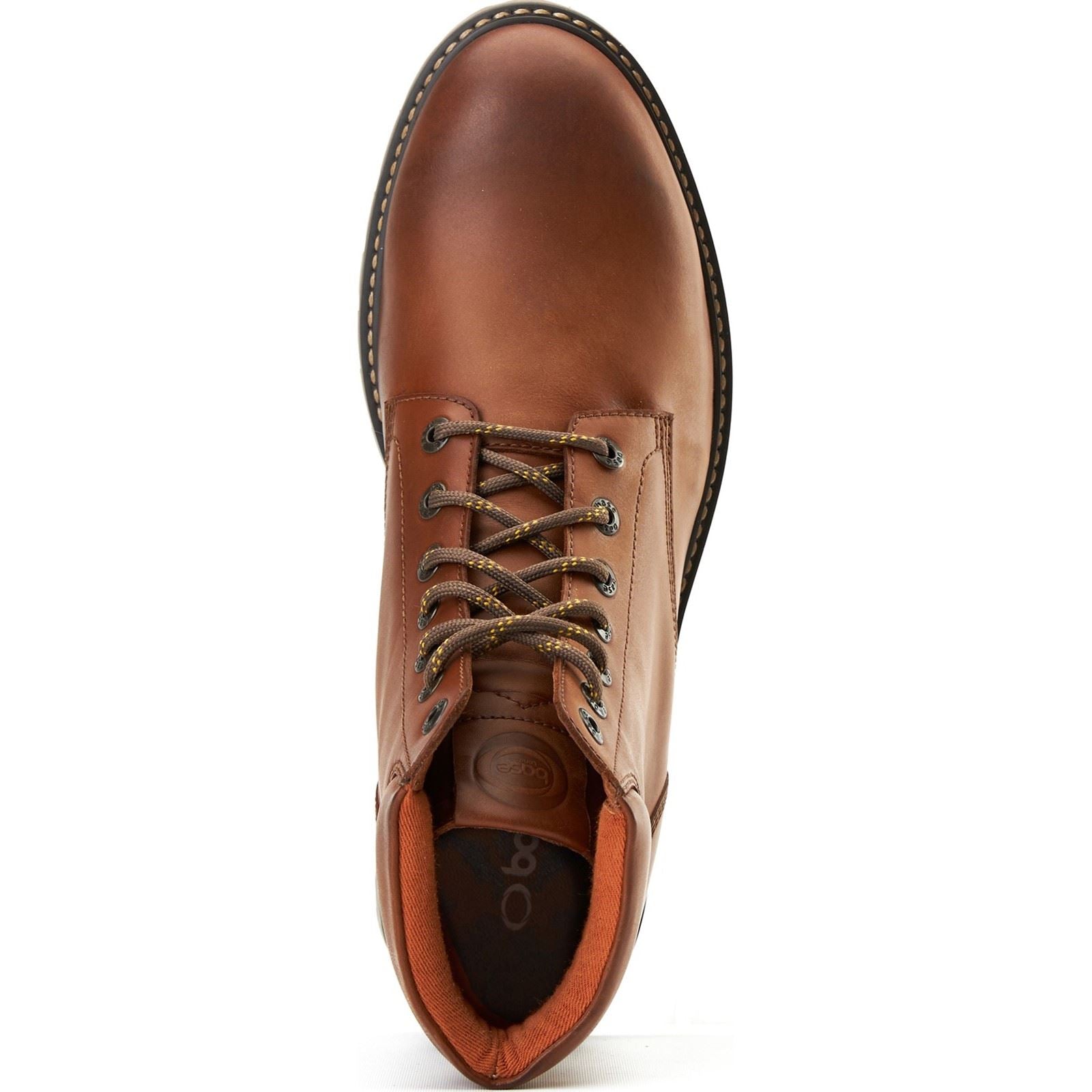 Base London Nickel Leather Men's Tan Ankle Boots