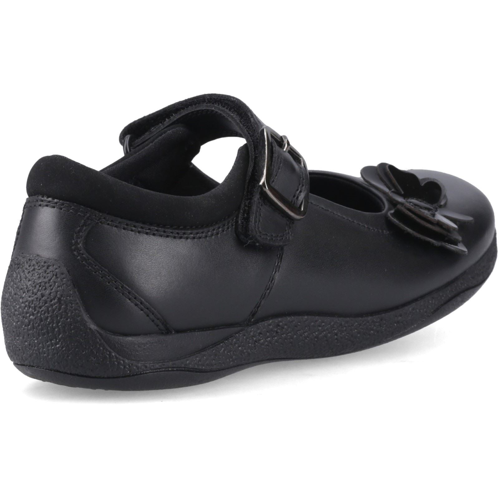 Hush Puppies Julie Ballerina Leather Black Shoes