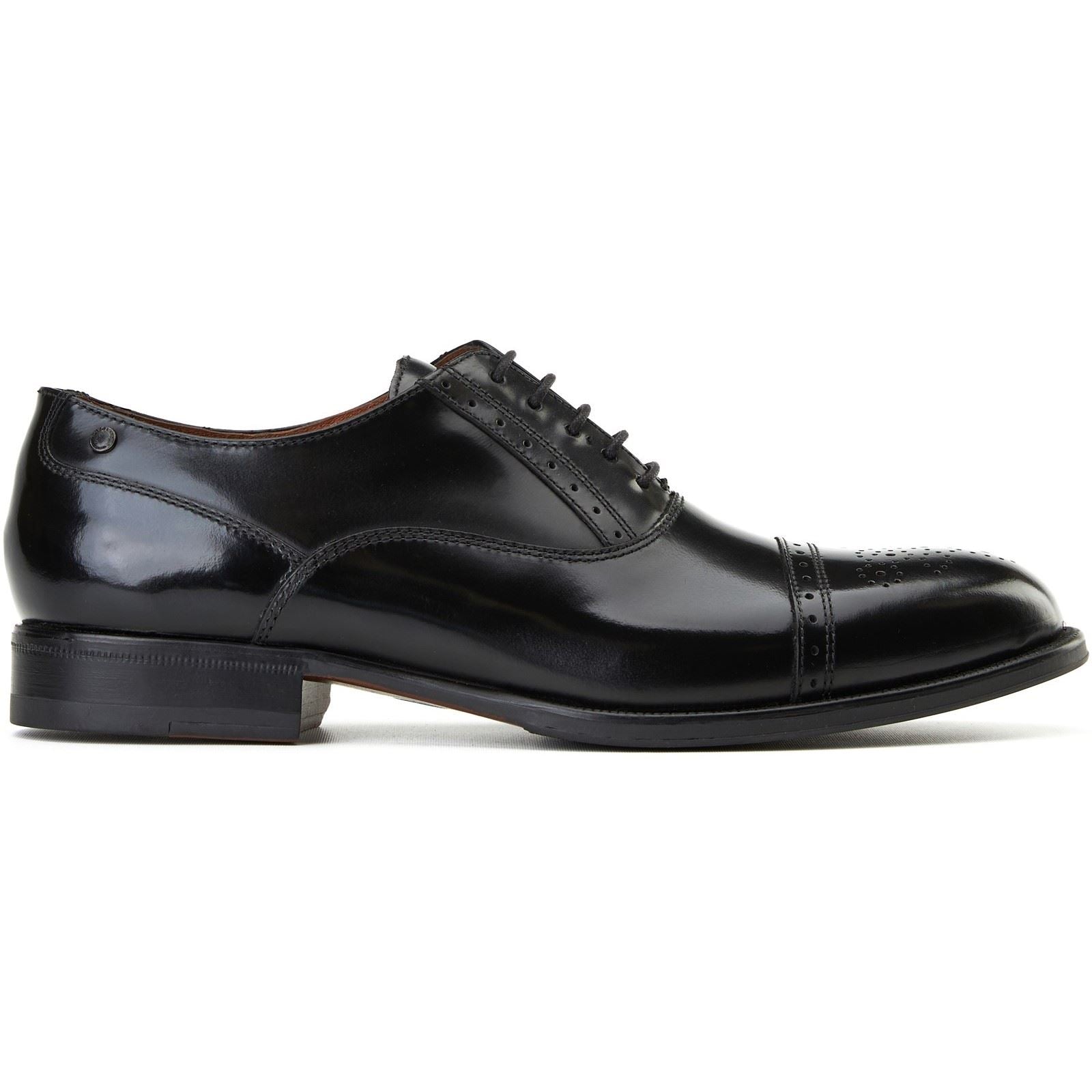Base London Franklin Leather Men's Black Oxford Shoes