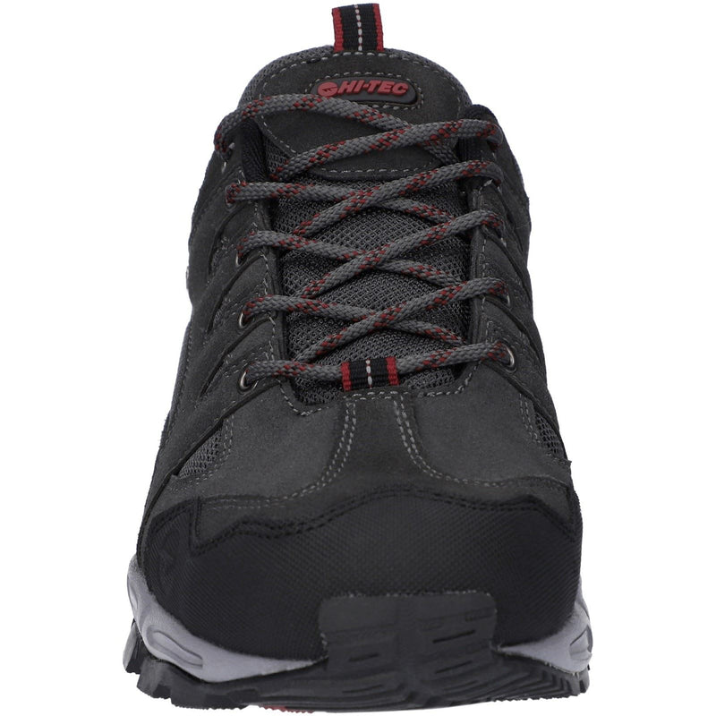 Hi-Tec Auckland Lite Leather Men's Graphite Grey/Dark Red Hiking Boots