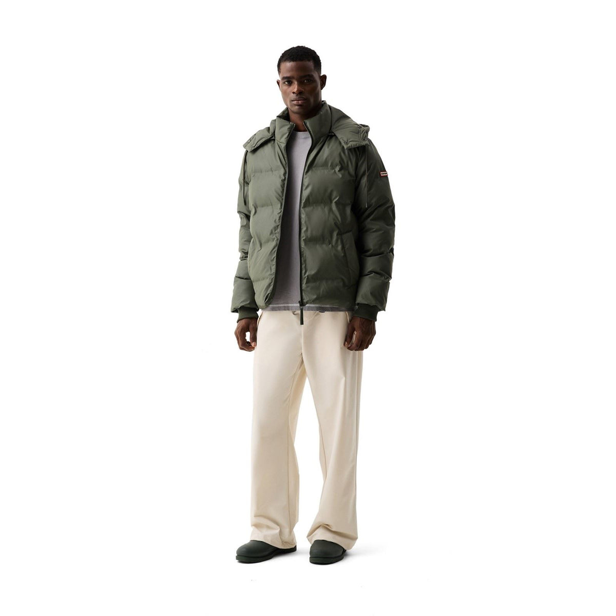 Hunter Wiley Puffer Jacket Men's Green Puffer Jacket