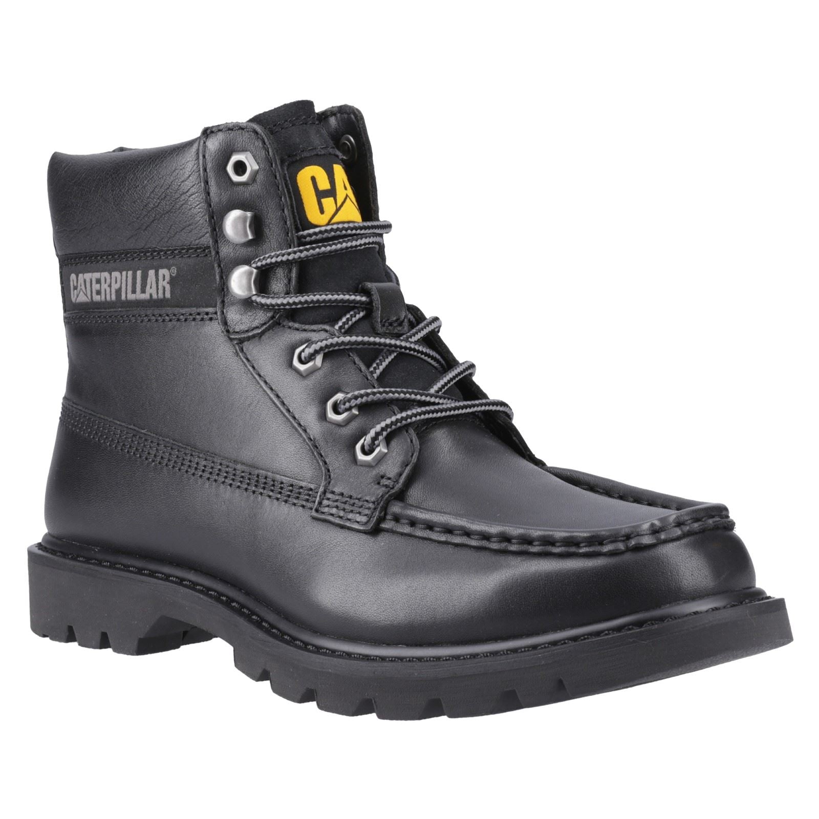 Caterpillar  Colorado Moc Toe Leather Men's Black Ankle Boots