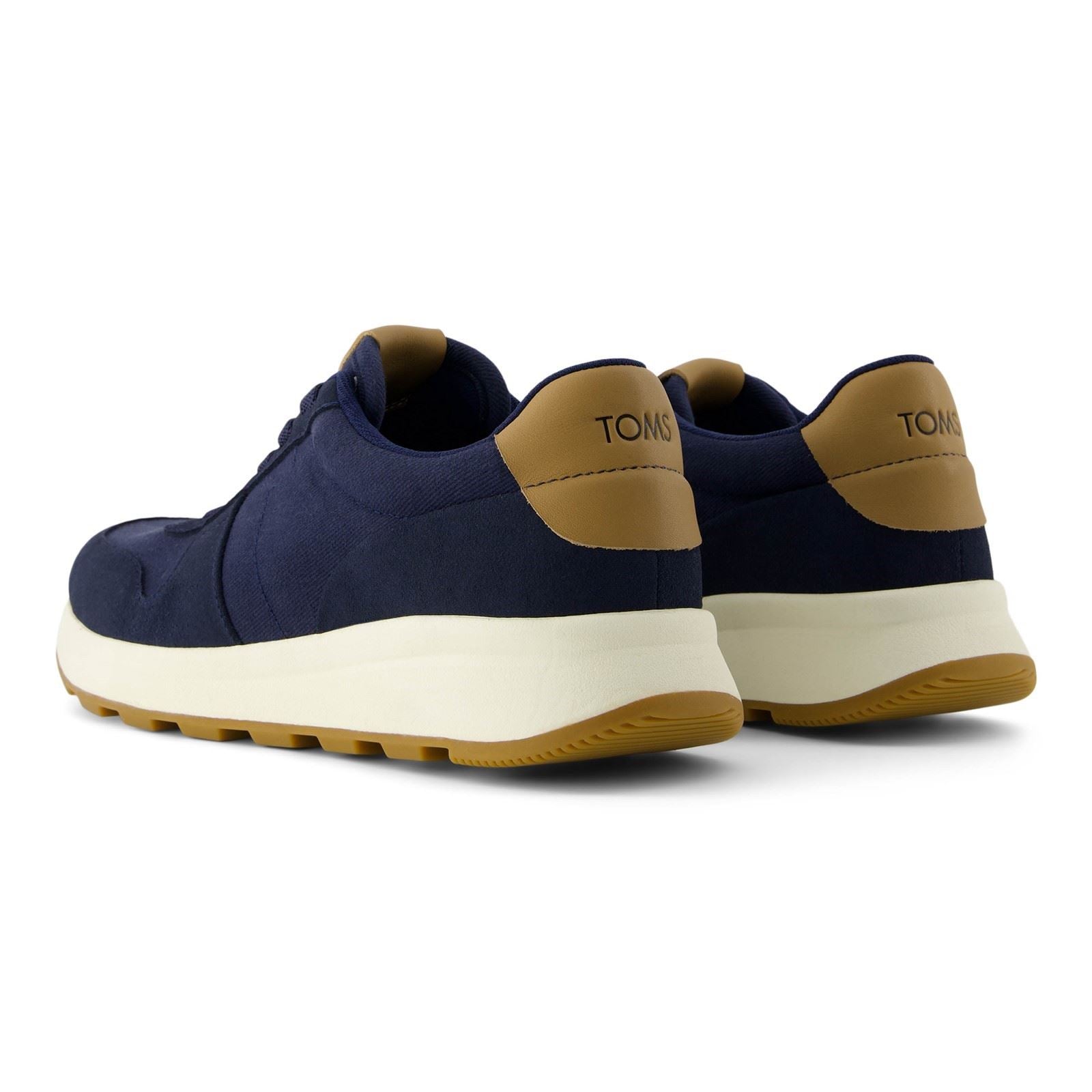 TOMS TRVL LITE Retro Leather Men's Navy Trainers
