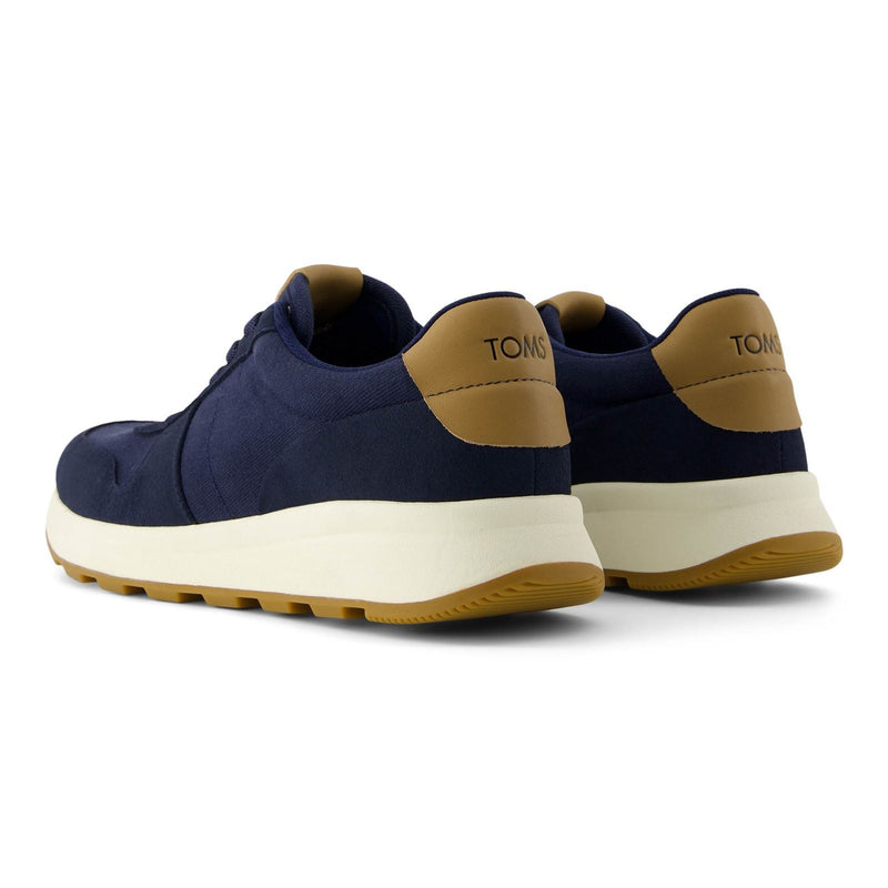 TOMS TRVL LITE Retro Leather Men's Navy Trainers