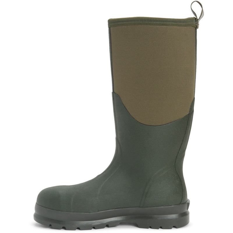 Muck Boots Chore Classic Hi Steel Cap Synthetic Moss Wellington Boots