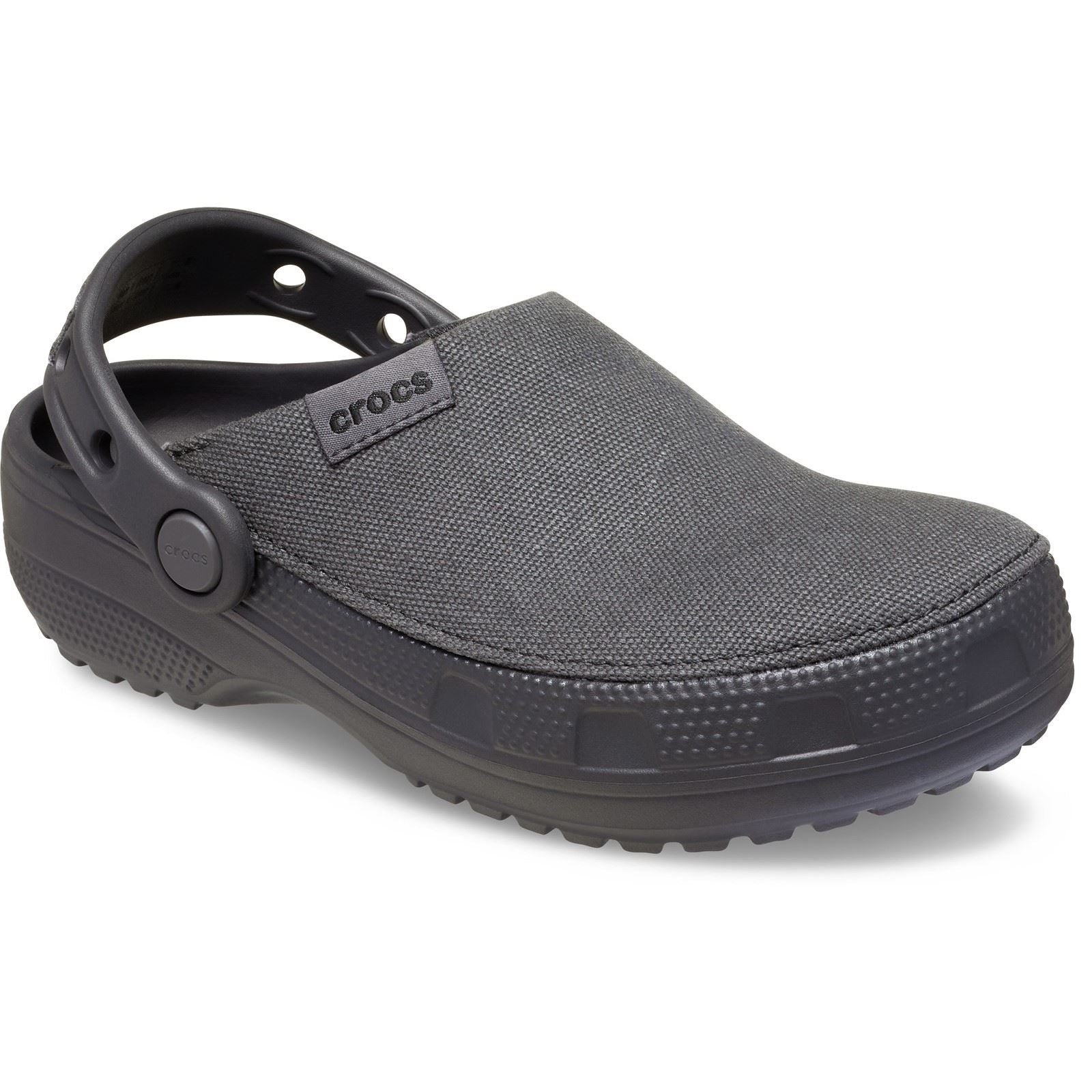 Crocs Classic Crafted Textile Blend Kids Black Clogs