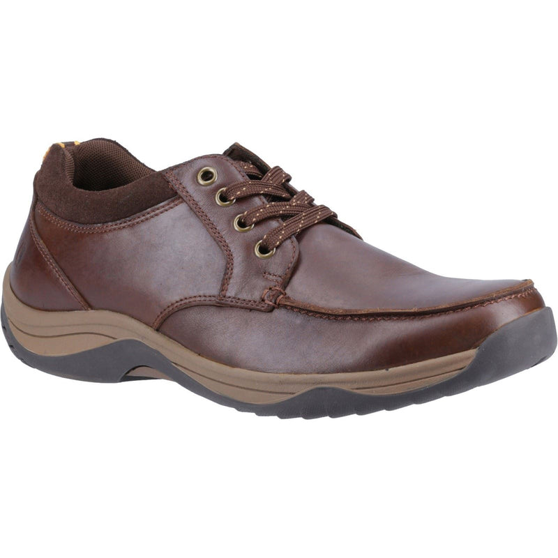 Hush Puppies Derek Leather Men's Coffee Lace-Up Shoes