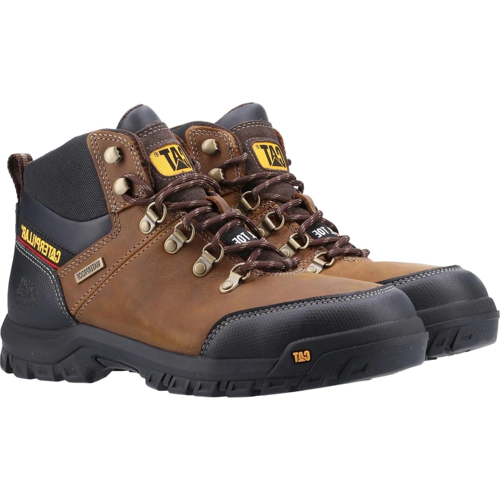 Caterpillar Framework Leather Seal Brown Safety Boots