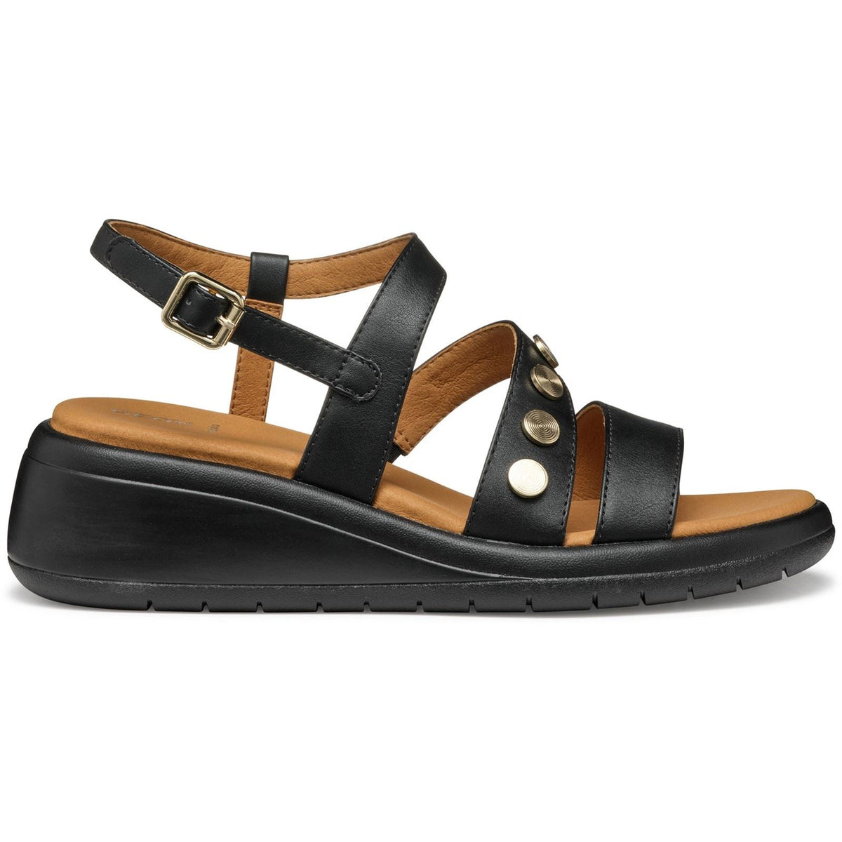 Geox D MELICONIA Synthetic Women's Black Wedges