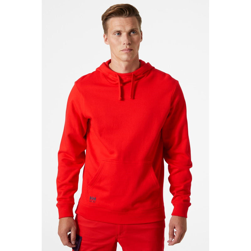 Helly Hansen Workwear Manchester Cotton Men's Red Hooded Sweatshirt