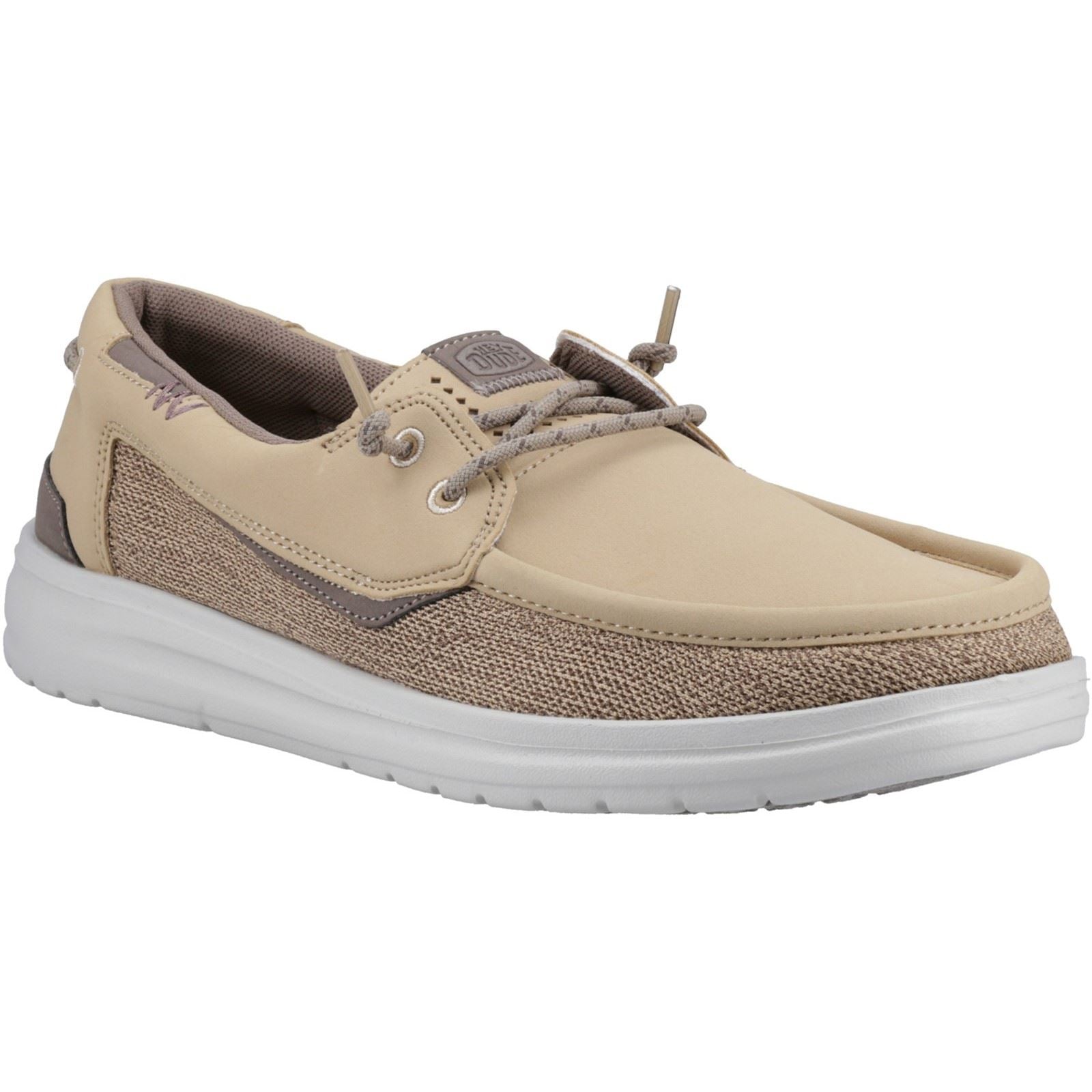 HEYDUDE Welsh Grip Classic Mesh Cotton Blend Men's Incense/Morel Brown Shoes