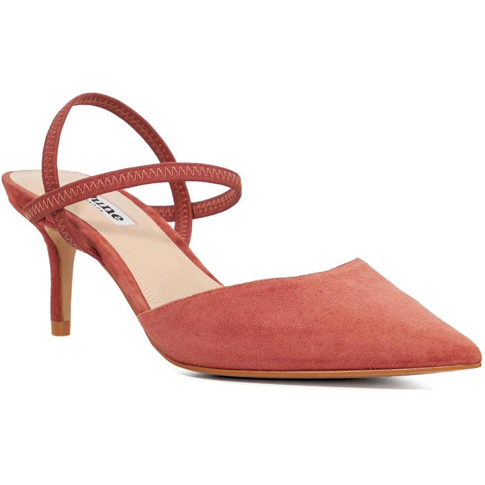 Dune Classical Leather Women's Coral Heels