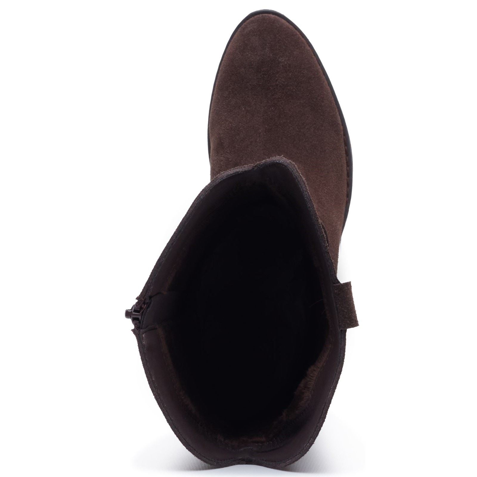 Hush Puppies Isabella Long Suede Women's Chocolate Winter Knee High Boots
