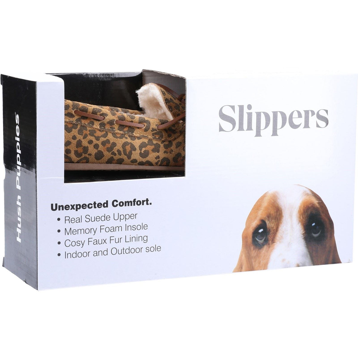 Hush Puppies Allie Suede Women's Leopard Slippers