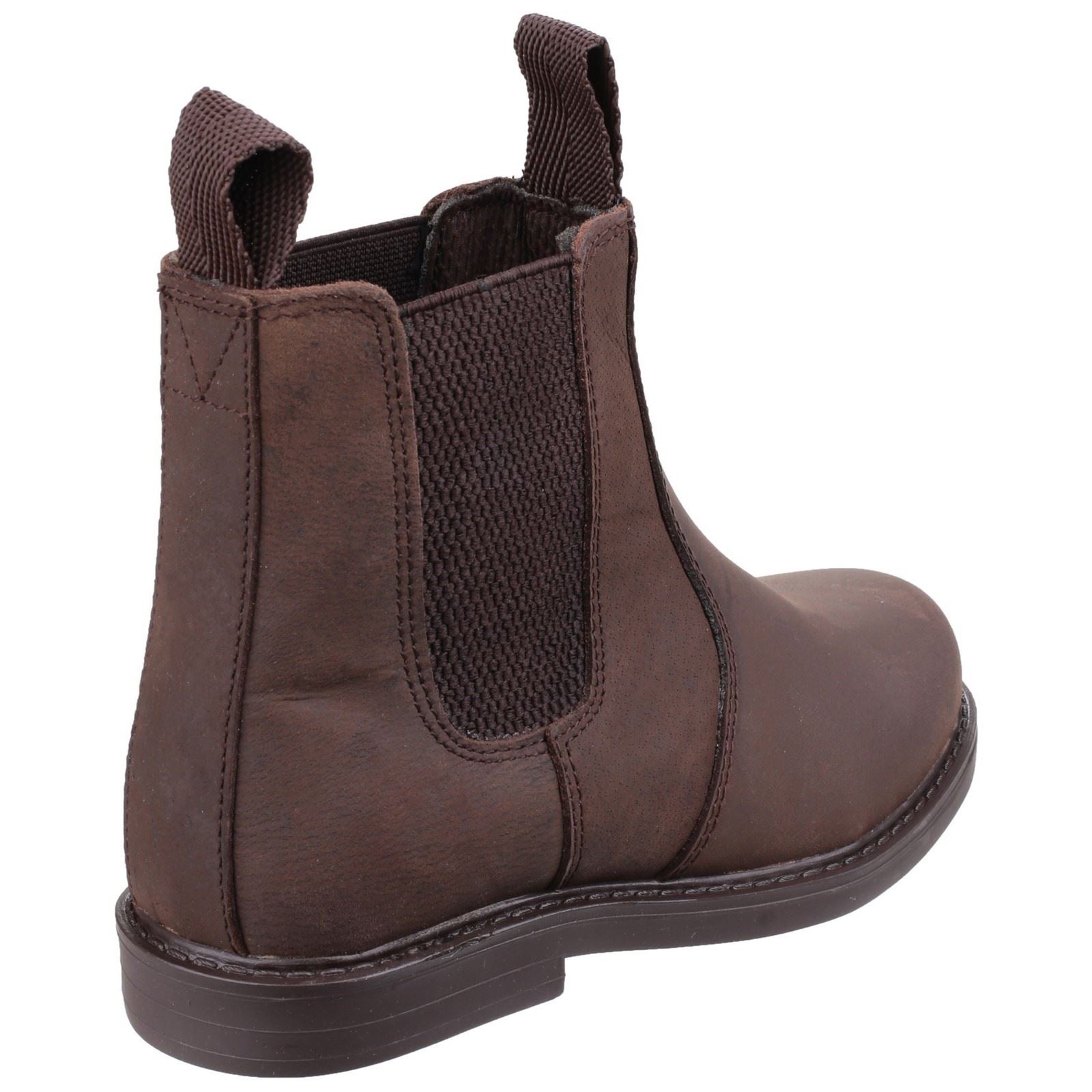 Cotswold Camberwell Leather Boy's Brown Flat Chelsea Boots