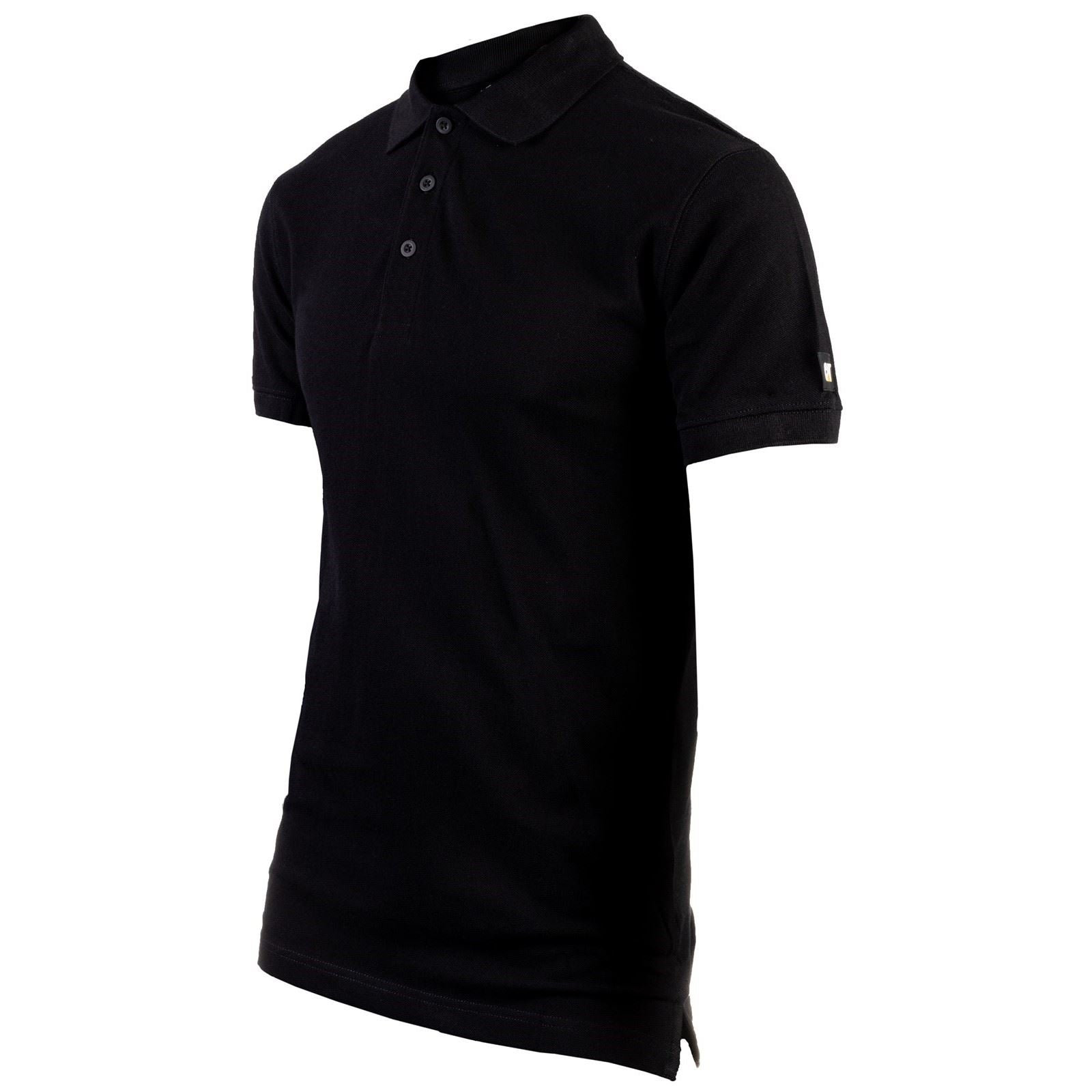 Caterpillar Essentials Cotton Men's Black Polo Shirt