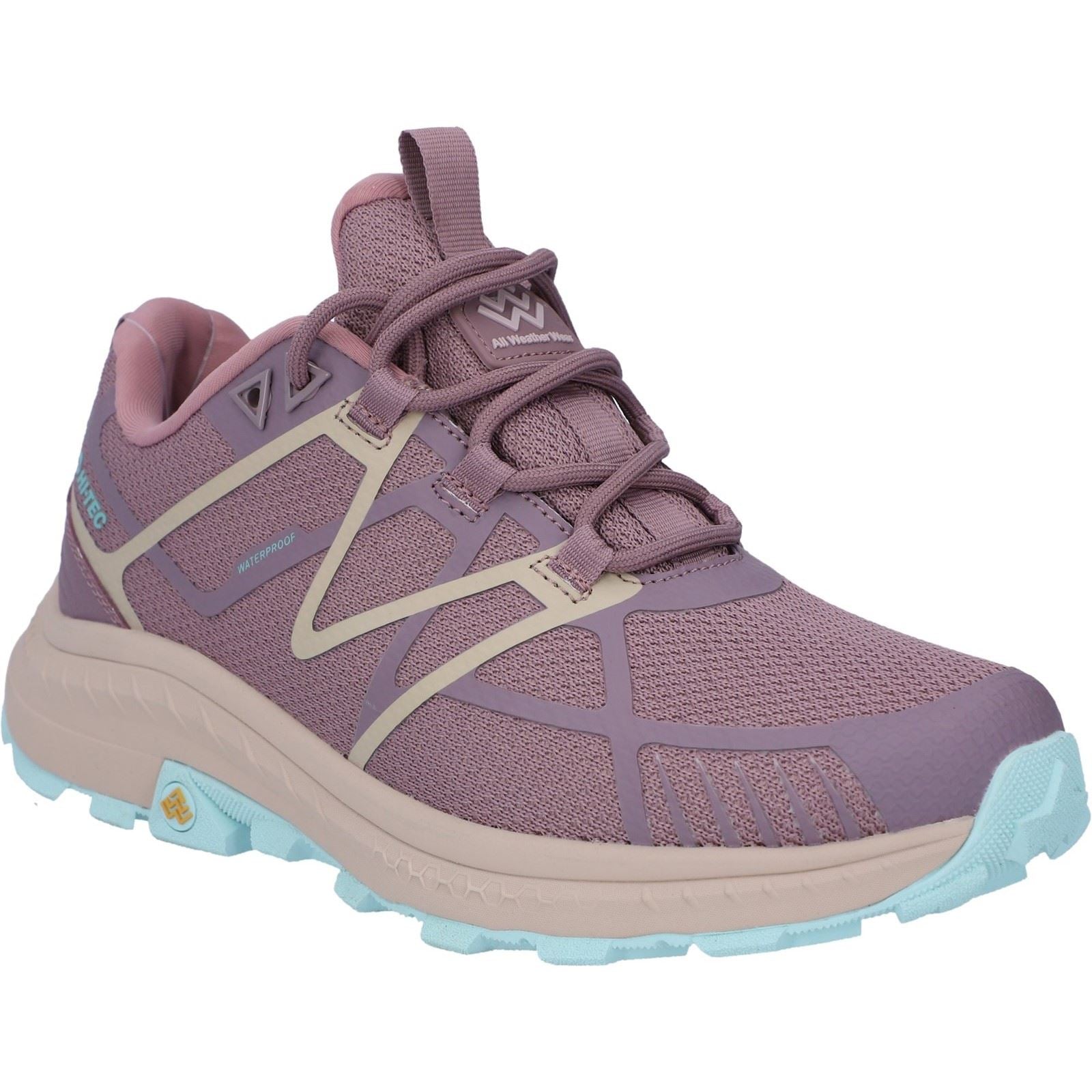 Hi-Tec Mauna Polyester Women's Toadstool/Sepia Rose Hiking Shoes