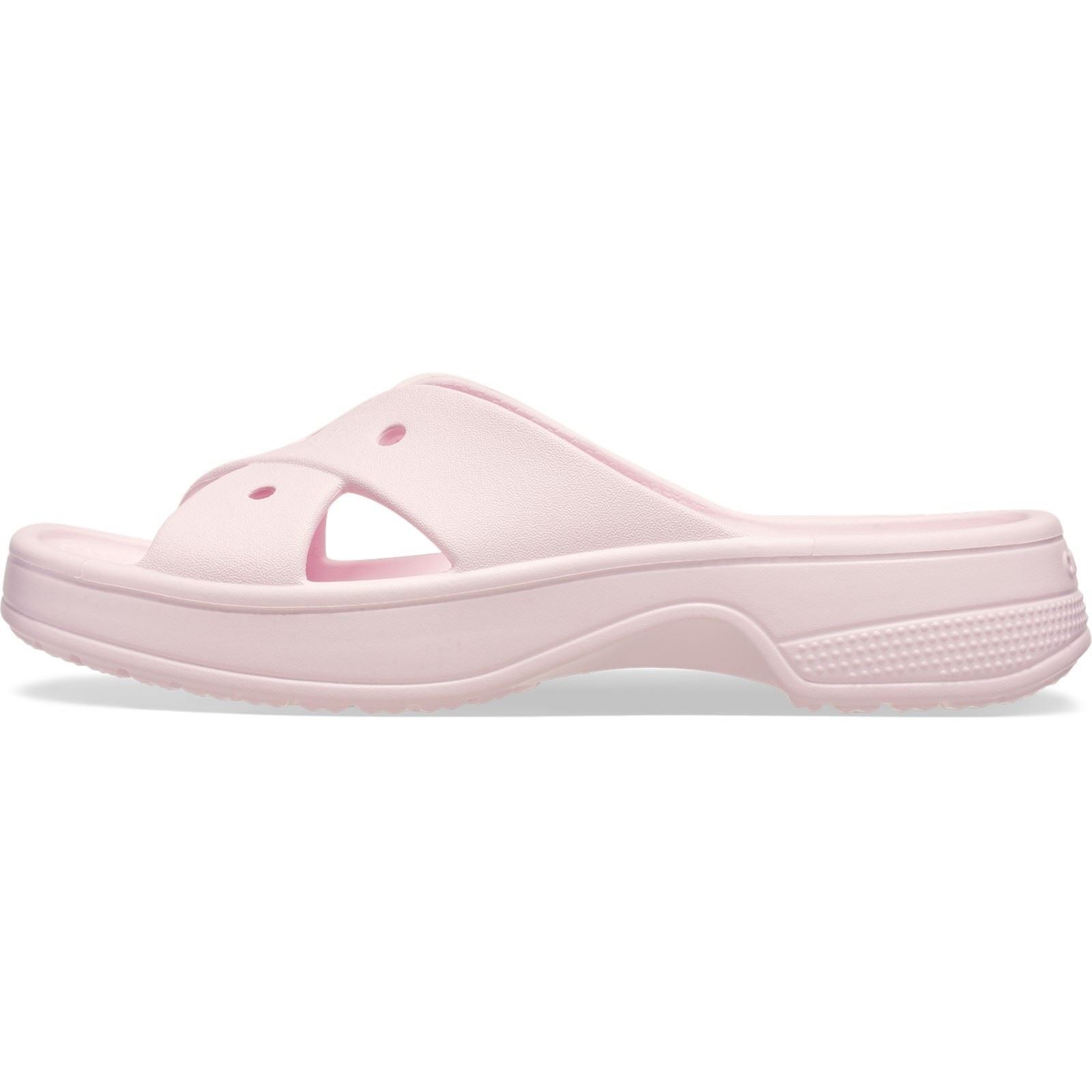 Crocs Classic Cross Strap Synthetic Women's Pink Milk Sandals
