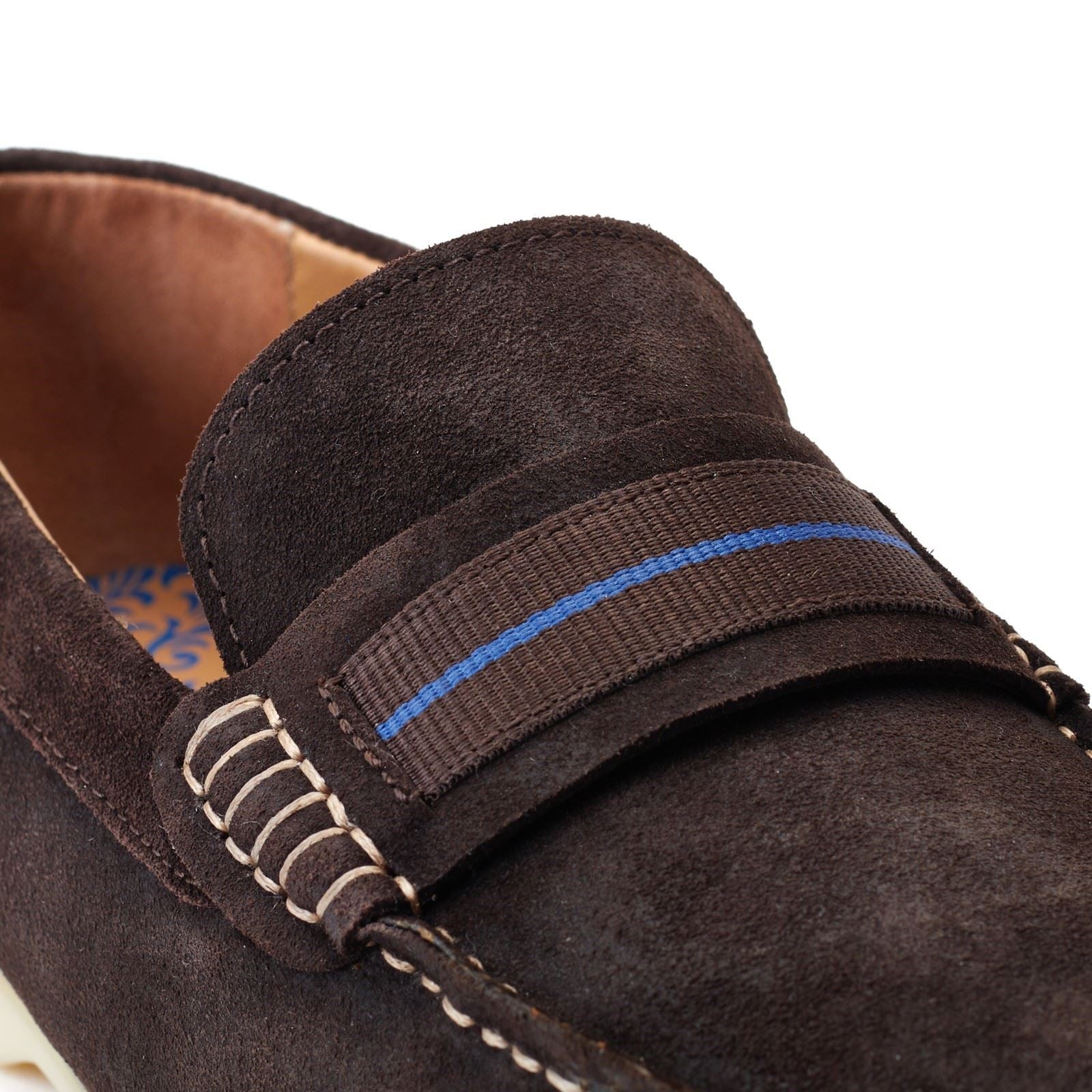 Base London Drum Leather Men's Burnt Brown Loafers