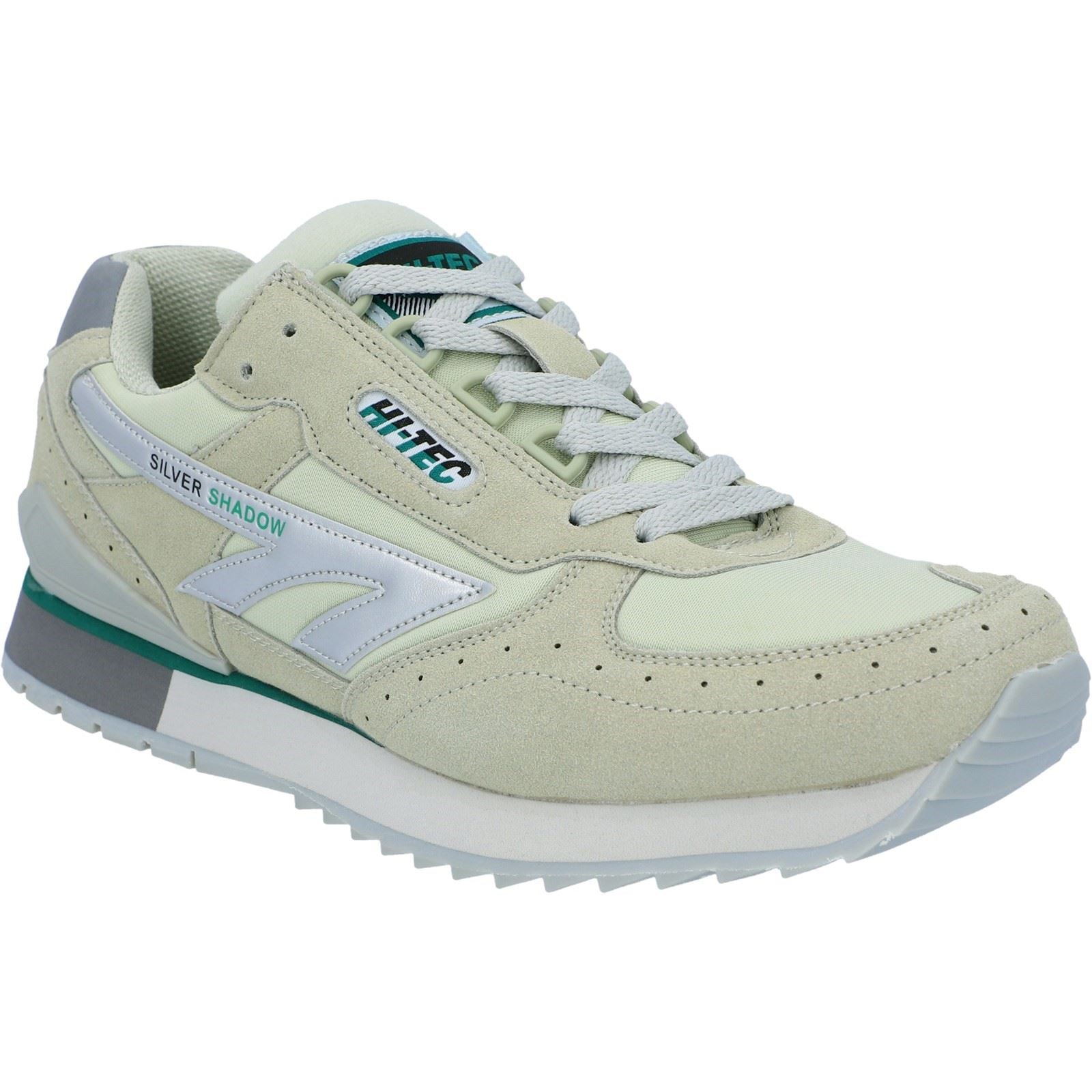 Hi-Tec Silver Shadow OG PU Suede Men's Silver/Grey/Green Trainers