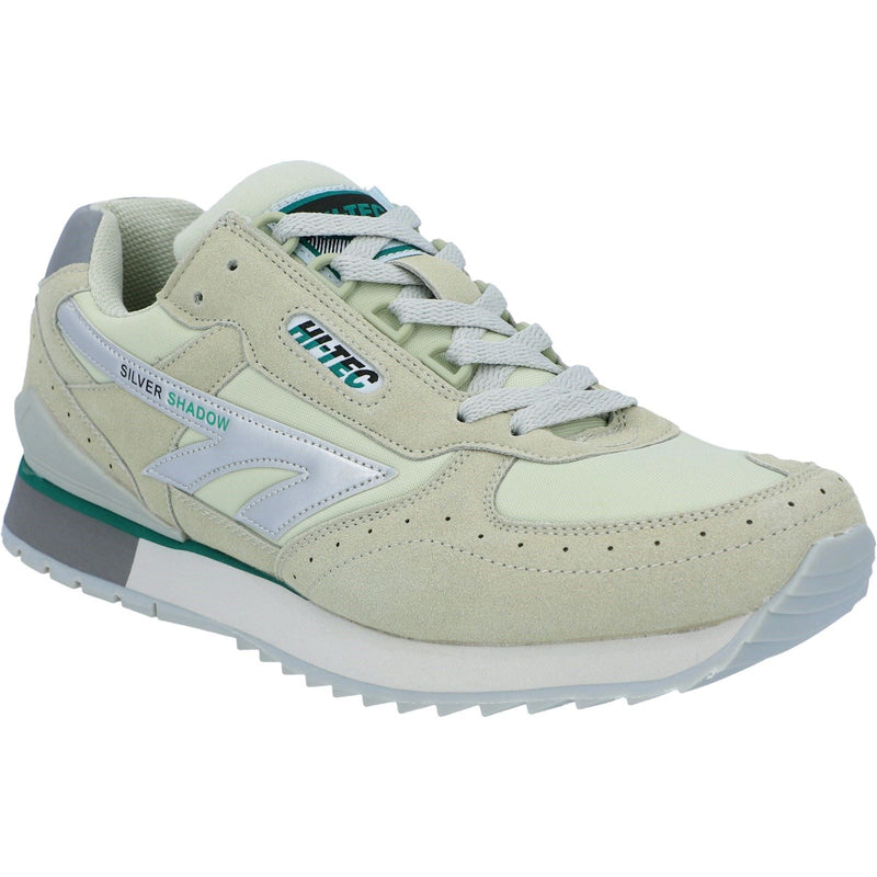 Hi-Tec Silver Shadow OG PU Suede Men's Silver/Grey/Green Trainers