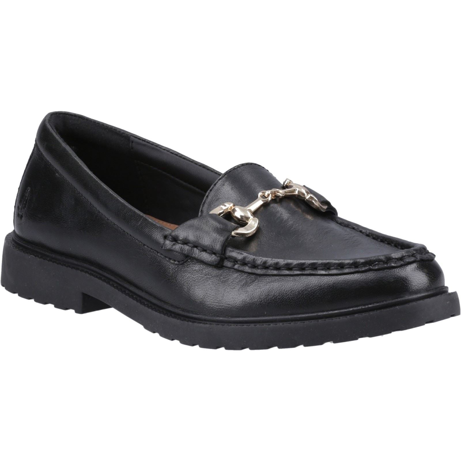 Hush Puppies Verity Snaffle Leather Women's Black Loafers