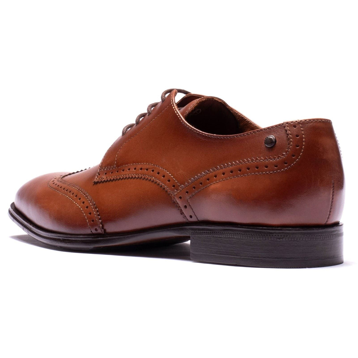 Base London Sloane Leather Men's Tan Brogues Shoes