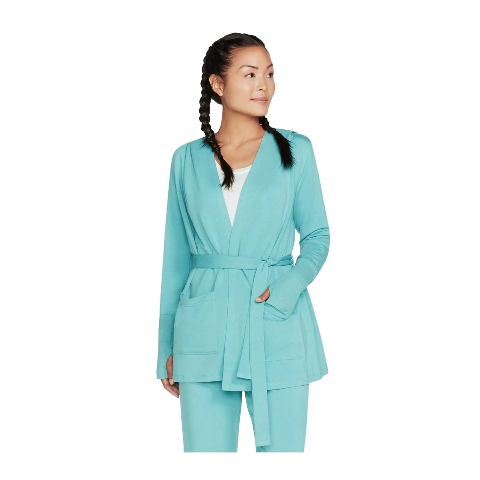 Skechers Performance Everyday Belted Women's Light Turquoise Cardigans