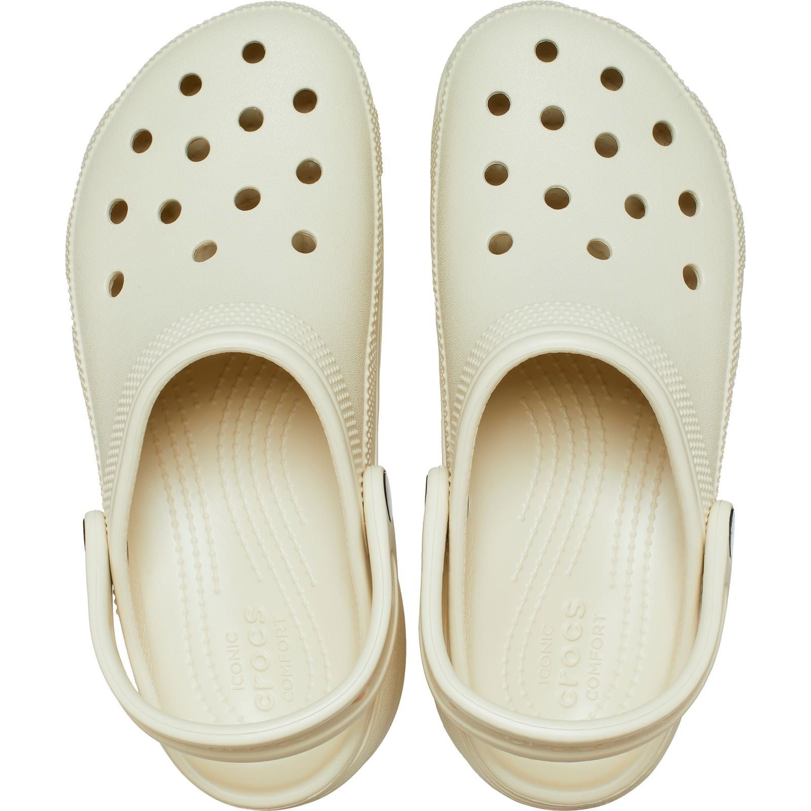 Crocs Classic Platform Synthetic Women's Bone Clogs