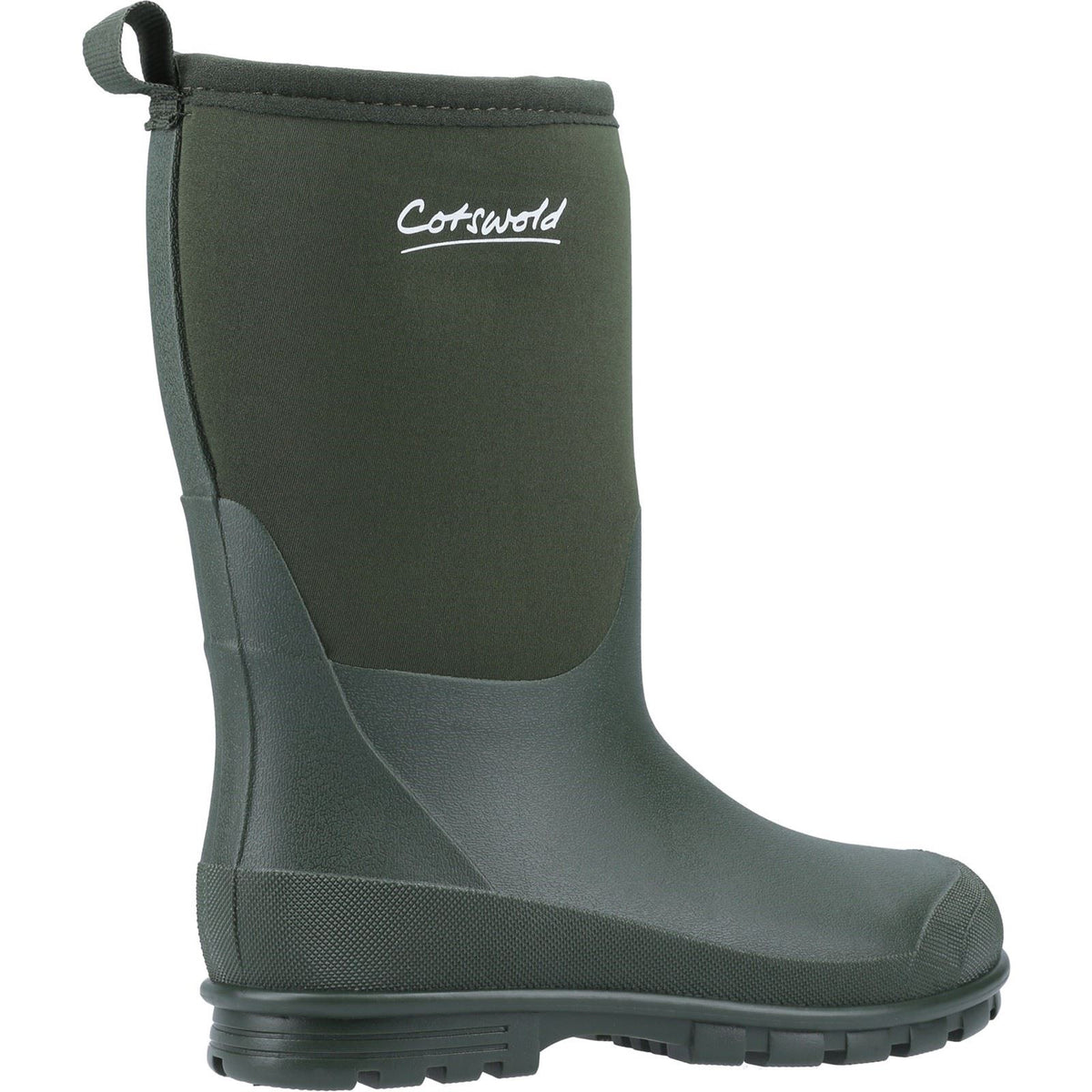 Cotswold Kids  Hilly Synthetic Green Wellington Boots