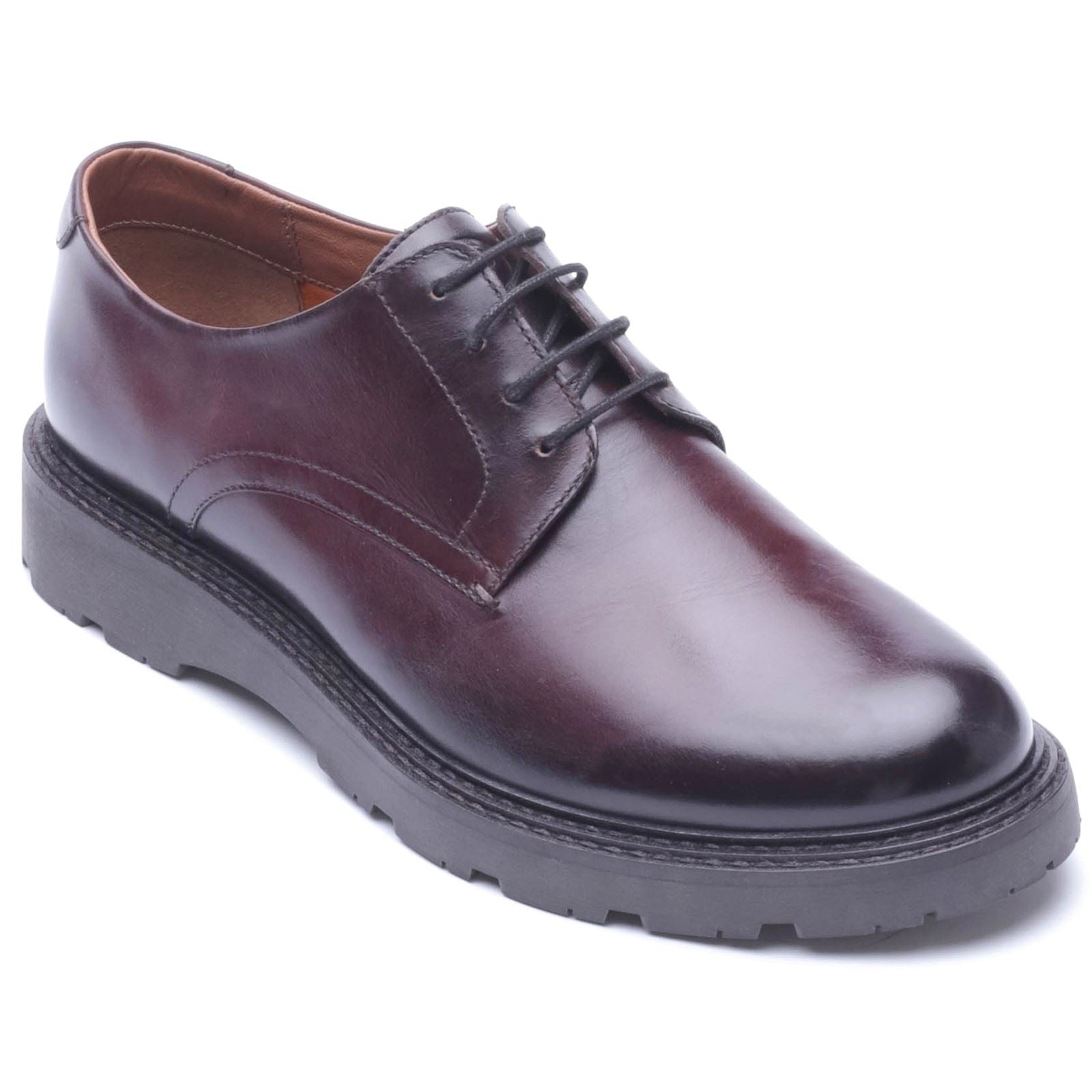 Base London Vector Leather Men's WASHED BROWN Lace-Up Shoes