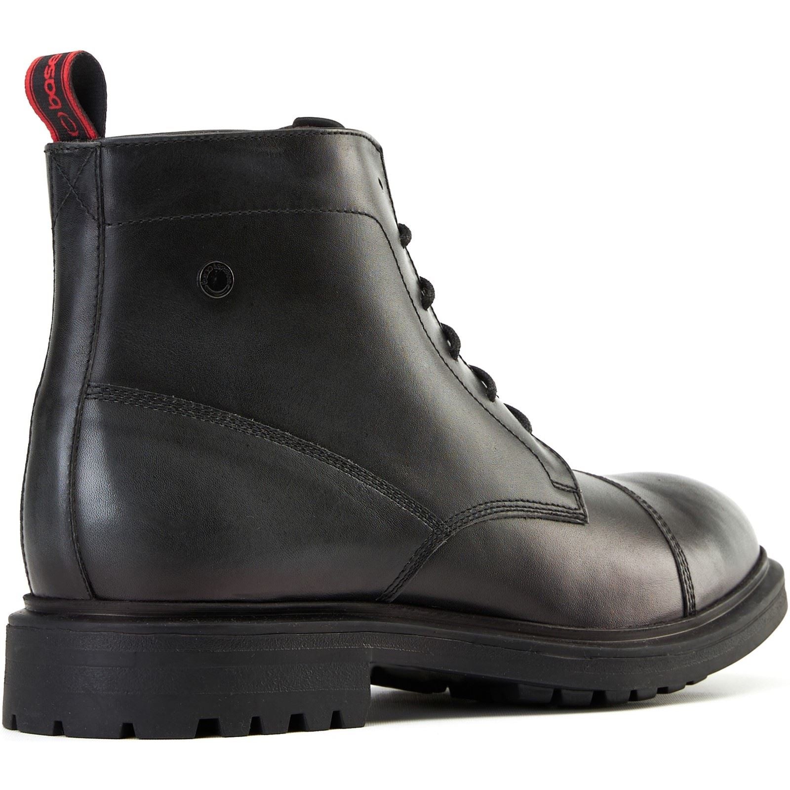 Base London Boulton Leather Men's Black Ankle Boots