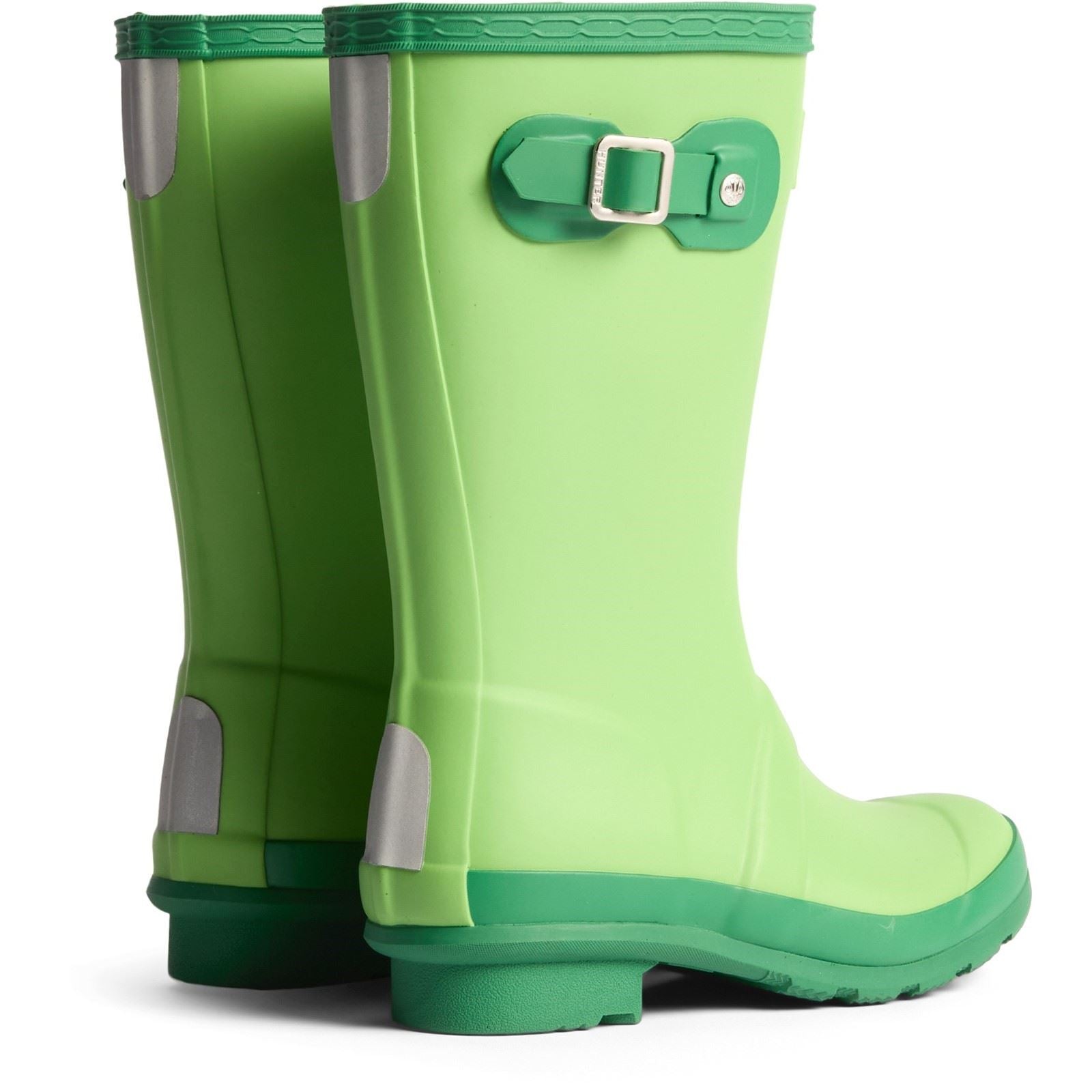 Hunter Junior Originals Boot Rubber Kid's Sea Lettuce/Twisting Green Wellington Boots