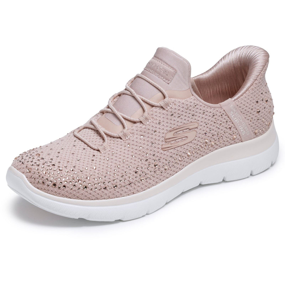 Skechers Summits Brilliant Shine Textile Women's Light Mauve Trainers