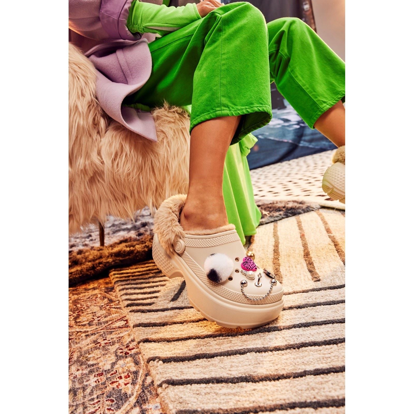 Crocs Stomp Lined EVA Women's Stucco Clogs