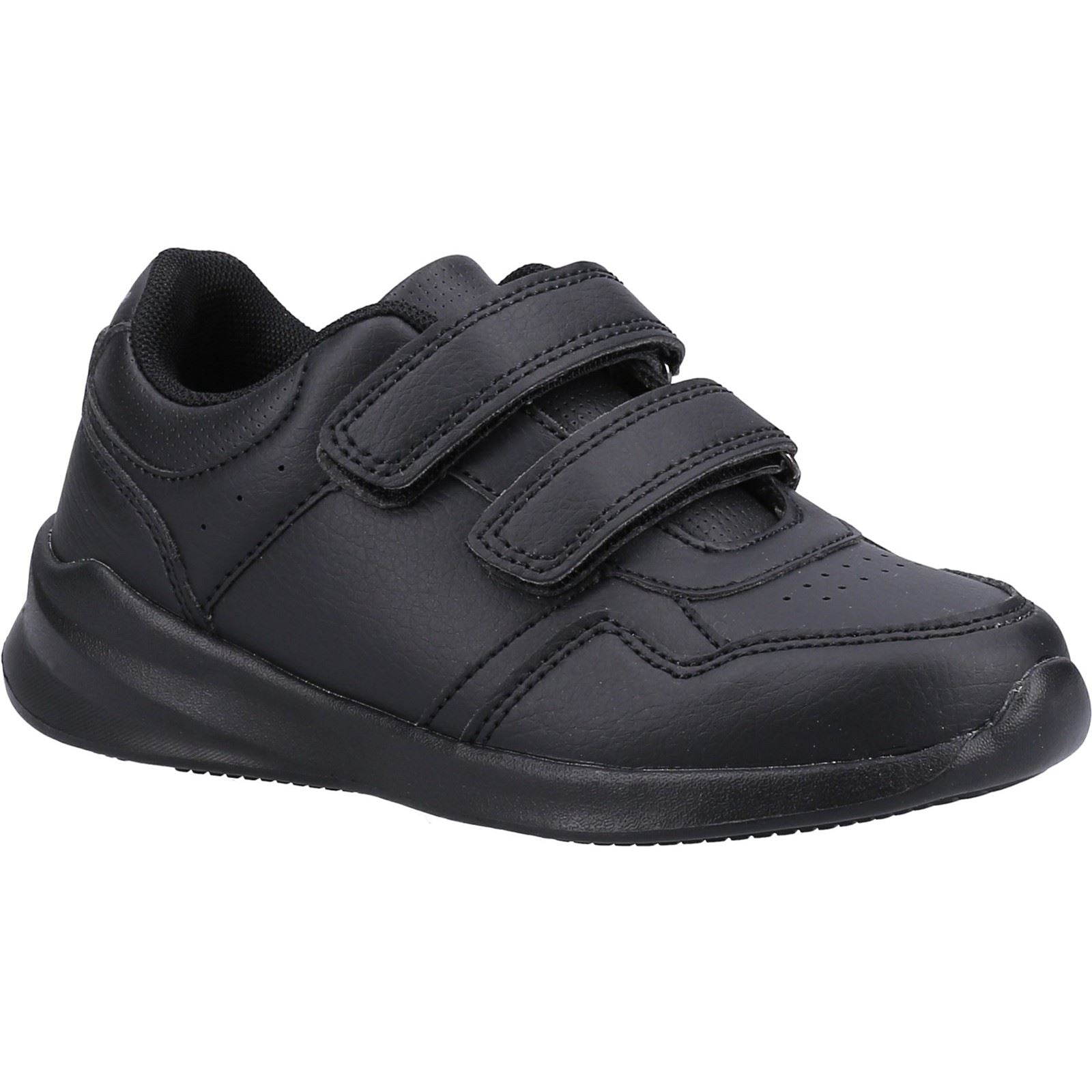 Hush Puppies Marling Easy Junior Synthetic Black Shoes