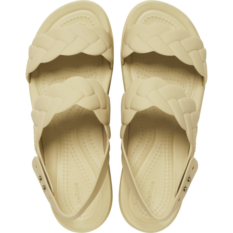 Crocs Brooklyn Woven Synthetic Women's Chai Sandals