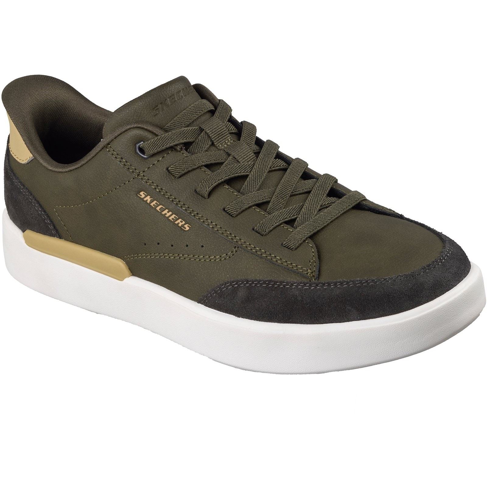 Skechers Verloma Radical Men's Olive Synthetic / Suede Trainers