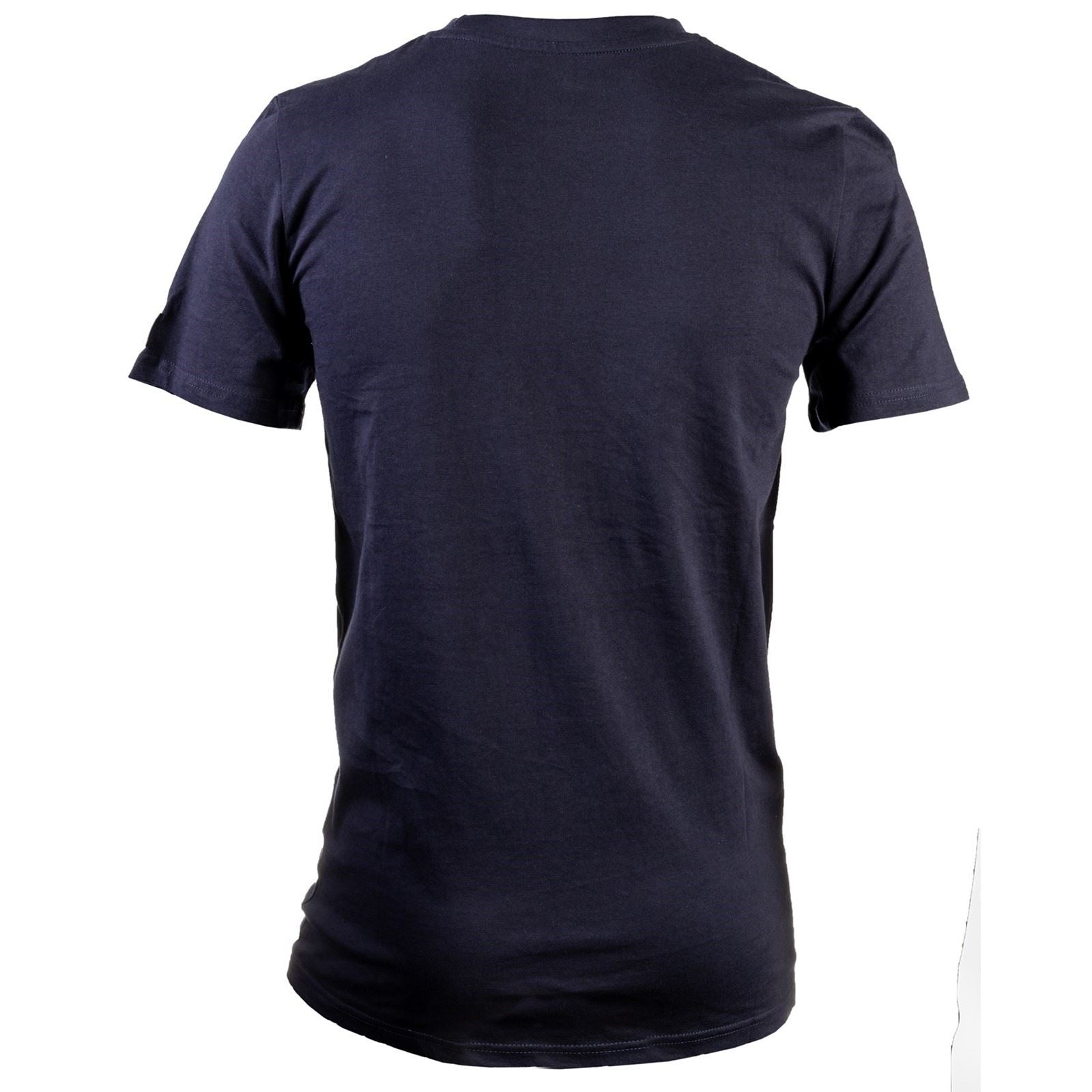 Caterpillar Essentials Short-sleeve Cotton Men's Blue T-Shirt