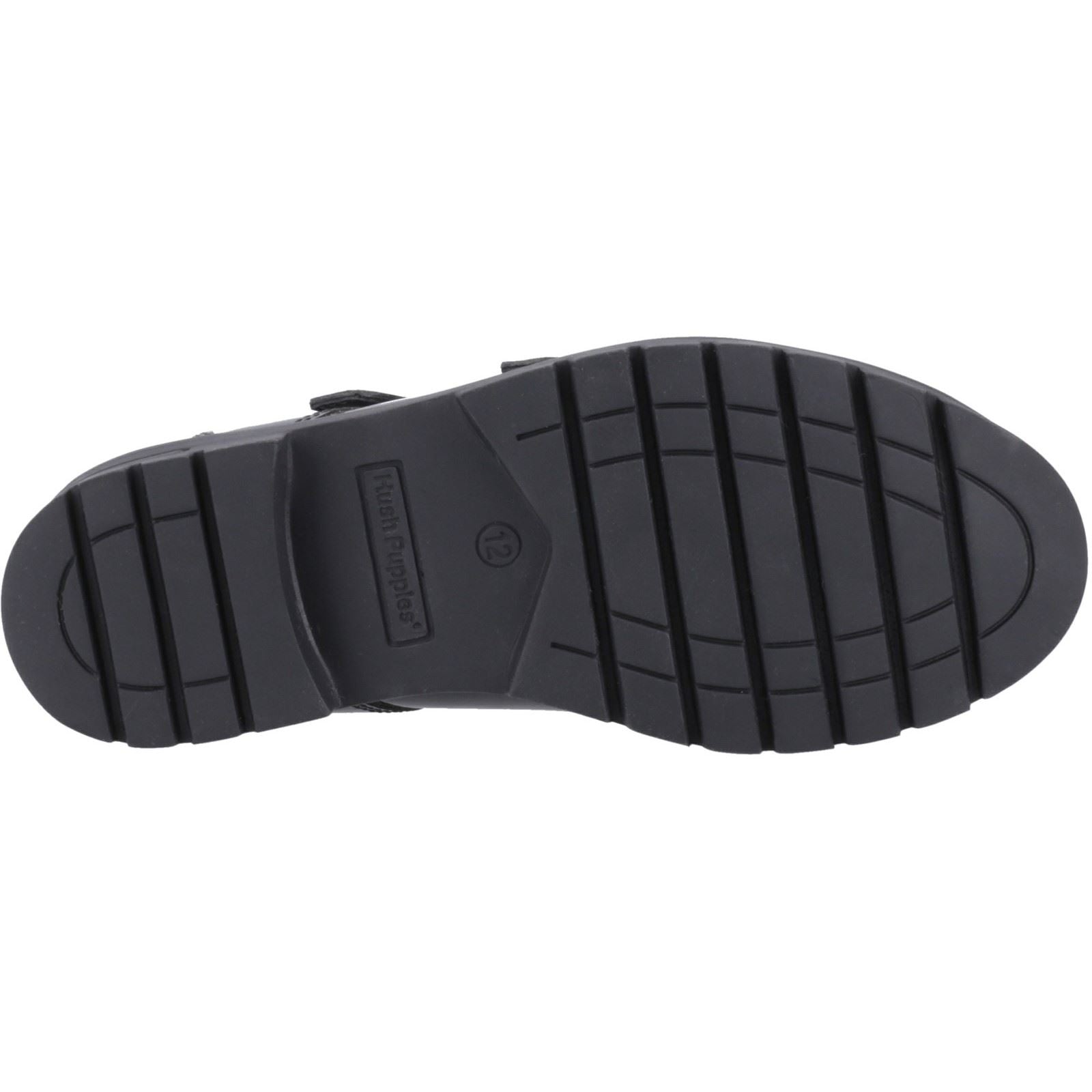 Hush Puppies Ella Patent Leather Youth Girl's Black Shoes