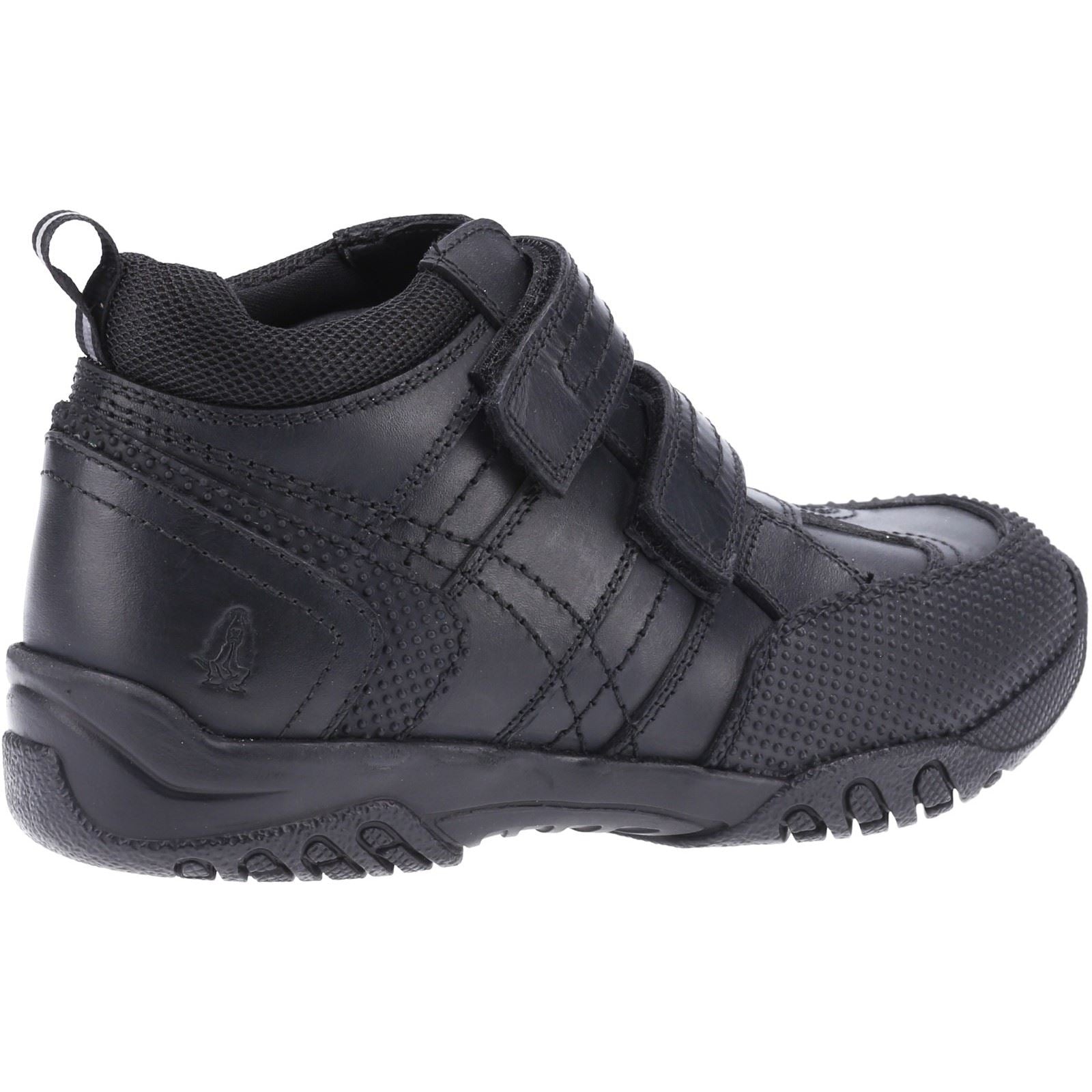 Hush Puppies Jezza Youth Boy's Black Leather Boots