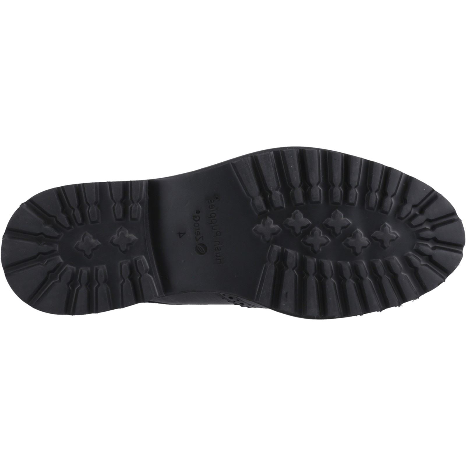 Hush Puppies Gabi Lace Up Leather Youth Girl's Black Brogues