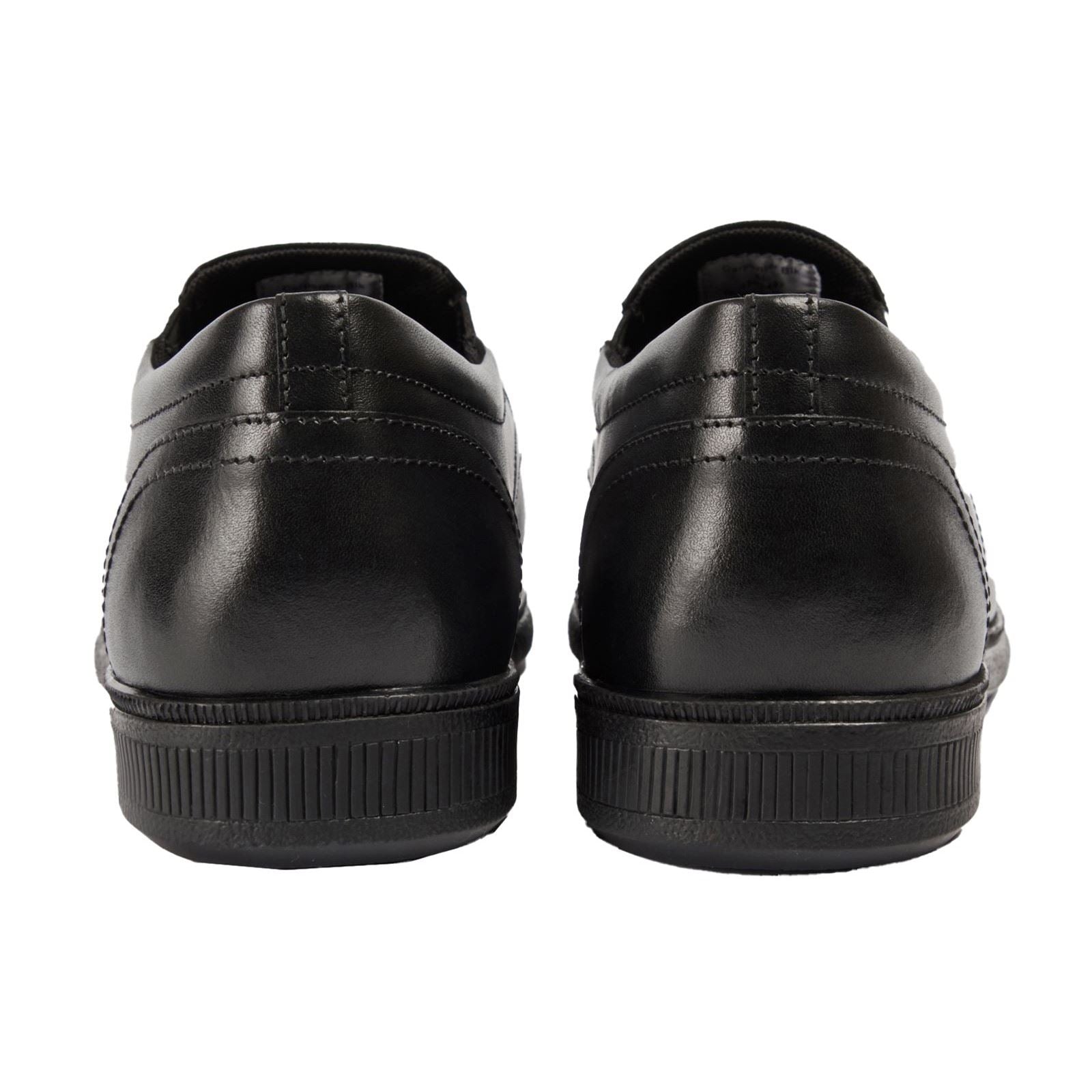 Pod Carpenter Leather Youth Boy's Black Loafers