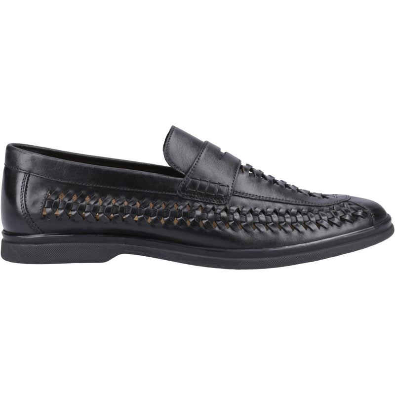 Hush Puppies Bowie Leather Men's Black Loafers